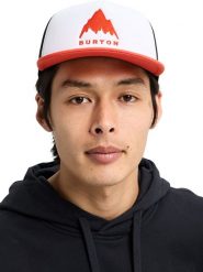 Burton Czapka "I-80 Trucker" w kolorze biało-czerwono-czarnym rozmiar: onesize. Białe czapki z daszkiem Burton, bez wzorów, z materiału. Za 95.95 zł.