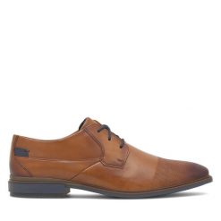 Półbuty Lasocki. Brązowe eleganckie półbuty Lasocki, bez wzorów, bez obcasa, bez zapięcia. Za 249.99 zł.