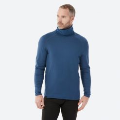 Koszulka termoaktywna narciarska męska Wedze 500 rollneck. Szare bielizna termoaktywna WED'ZE, na zimę, m, bez wzorów, z elastanu, bez ramiączek, na golfa. W wyprzedaży za 39.99 zł.