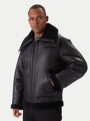 BOSS Kurtka skórzana Joglaci 50547560 Czarny Relaxed Fit. Czarne kurtki Boss, m, bez wzorów, ze skóry, bez kaptura. Za 3,969.00 zł.