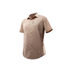 Koszula turystyczna krótki rękaw TRAVEL100 FRESH męska. Koszule marki QUECHUA. W wyprzedaży za 49.99 zł.
