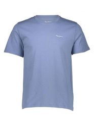 Pepe Jeans Koszulka w kolorze błękitnym rozmiar: L. Niebieskie bezrękawniki Pepe Jeans, l, bez wzorów, z bawełny, bez kołnierzyka, bez ramiączek. Za 87.81 zł.