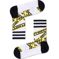 Happy Socks - Skarpety Athletic 3/4 Sock Ribbon. Czarne skarpety Happy Socks, bez wzorów, z bawełny. Za 42.90 zł.