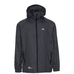 Kurtka Trespass Qikpac – unisex Packaway Jkt Flint. Szare kurtki przeciwdeszczowe Trespass, bez wzorów, bez kaptura. Za 284.99 zł.