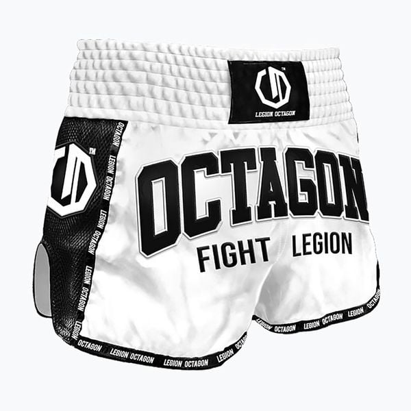 Spodenki treningowe Octagon Kickboxing/Muay Thai Legion Fight Legion Premium. Białe krótkie spodenki sportowe OCTAGON, l, bez wzorów, z materiału. Za 169.99 zł.