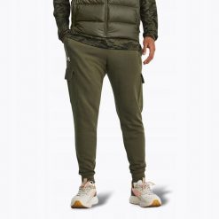 Spodnie Męskie Joggery Cargo Under Armour UA Rival Fleece Cargo Jogger 3xl. Zielone joggery i bojówki Under Armour, m, bez wzorów, sportowe. Za 239.99 zł.