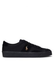Polo Ralph Lauren Sneakersy 816913476003 Czarny. Czarne buty sportowe casual Polo Ralph Lauren, bez wzorów, ze skóry, bez zapięcia. Za 379.99 zł.