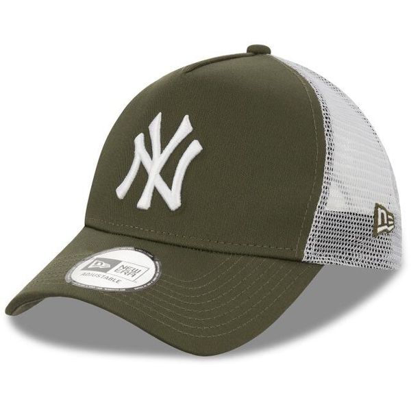 Czapka Trucker New Era MLB New York Yankees. Zielone czapki z daszkiem New Era, bez wzorów, z bawełny. Za 177.50 zł.