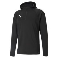 Bluza treningowa z kapturem Puma Team Liga. Czarne bluzy z kapturem Puma, m, bez wzorów, z kapturem. W wyprzedaży za 99.00 zł.