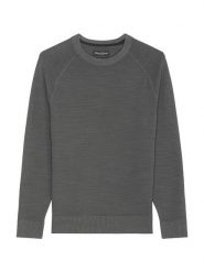 Marc O´Polo Sweter w kolorze antracytowym rozmiar: M. Czarne swetry nierozpinane m, bez wzorów, z bawełny, bez kołnierzyka, bez ramiączek. Za 168.06 zł.