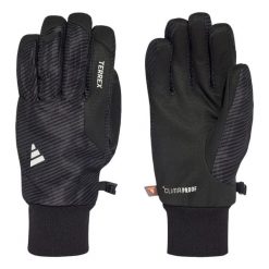 RĘKAWICZKI TERREX PRIMEKNIT DO NOSZENIA POD MANKIETEM. Białe rękawiczki Adidas, na zimę, bez wzorów, z elastanu. Za 649.00 zł.