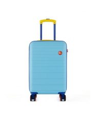 Semi Line Walizka kabinowa T5844-1 Niebieski. Niebieskie walizki Semi-line, bez wzorów, z tworzywa sztucznego. Za 149.99 zł.