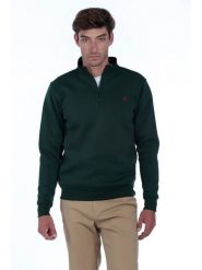 The Time of Bocha Bluza w kolorze ciemnozielonym rozmiar: S. Zielone bluzy The Time of Bocha, s, bez wzorów, z bawełny, bez kaptura. Za 126.99 zł.