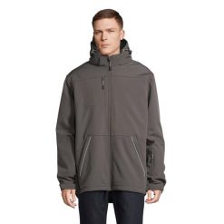 Męska Kurtka Rock Padded Soft Shell Jacket. Brązowe kurtki SOL'S, m, bez wzorów, bez kaptura. Za 588.99 zł.