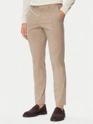 BOSS Chinosy C-Genius-DTL-WG-264F 50571185 Beżowy Slim Fit. Brązowe eleganckie spodnie Boss, m, z bawełny. Za 679.99 zł.