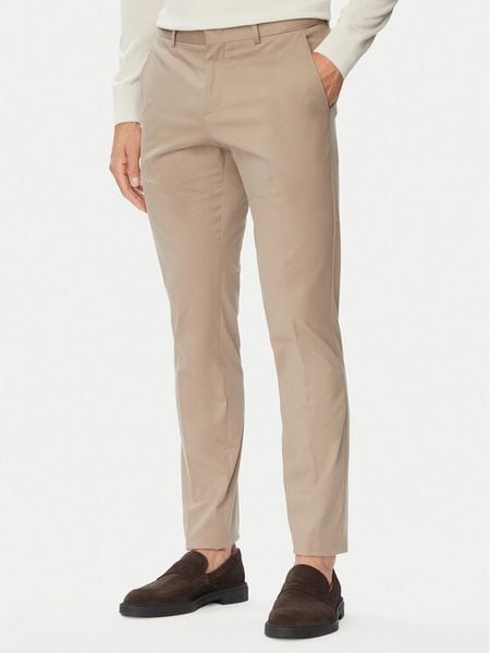 BOSS Chinosy C-Genius-DTL-WG-264F 50571185 Beżowy Slim Fit. Brązowe eleganckie spodnie Boss, m, z bawełny. Za 679.99 zł.