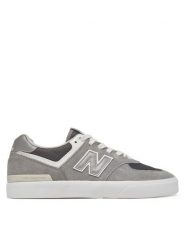 New Balance Sneakersy NM574VGY Szary. Szare buty sportowe casual New Balance, bez wzorów, ze skóry, bez zapięcia. Za 339.99 zł.