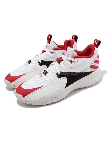 Adidas Buty "Dame Certified" w kolorze biało-czerwono-czarnym do koszykówki rozmiar: 46 2/3. Białe buty do koszykówki Adidas, bez zapięcia, do koszykówki. Za 253.95 zł.