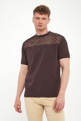 T-shirt męski z nadrukiem logo KARL LAGERFELD. T-shirty KARL LAGERFELD, m, bez wzorów, bez kołnierzyka, bez ramiączek. Za 479.00 zł.