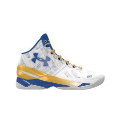 Buty halowe Under Armour Curry 2. Białe buty do koszykówki Under Armour, bez zapięcia, do koszykówki. W wyprzedaży za 522.50 zł.