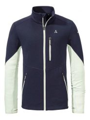 Schöffel Kurtka polarowa "Lodron" w kolorze granatowo-białym rozmiar: 54. Białe kurtki Schöffel, bez wzorów, z materiału, bez kaptura. Za 461.21 zł.