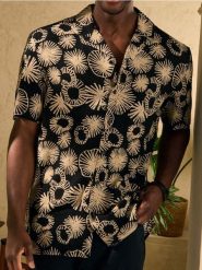 Koszula z wiskozy we wzór allover - wielobarwny. Koszule Sinsay, l, bez wzorów, z wiskozy, bez kołnierzyka, bez ramiączek. Za 39.99 zł.