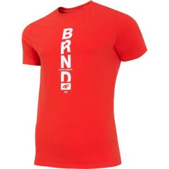 T-shirt męski TSM251 - czerwony. T-shirty marki 4F. Za 49.99 zł.