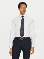 BOSS Krawat 50532463 Granatowy. Niebieskie krawaty i muchy Boss, bez wzorów, z jedwabiu. Za 239.99 zł.