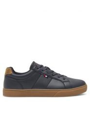 Lanetti Sneakersy MP07-11664-07 Granatowy. Niebieskie buty sportowe casual Lanetti, bez wzorów, ze skóry, bez zapięcia. Za 149.99 zł.