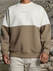 Bluza crewneck z bawełną - brązowy. Brązowe bluzy bez kaptura Sinsay, l, bez wzorów, z bawełny, bez kaptura. W wyprzedaży za 15.99 zł.