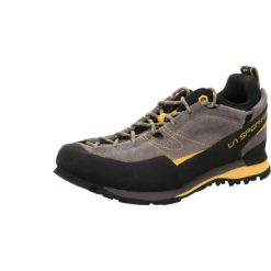 Buty podejściowe męskie La Sportiva Boulder X. Szare buty turystyczne La Sportiva, na jesień, bez wzorów, z gumy, bez zapięcia, trekkingowe. Za 637.99 zł.