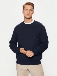 Lacoste Bluza SH3595 Granatowy Classic Fit. Niebieskie bluzy LACOSTE, m, bez wzorów, z bawełny, bez kaptura. Za 359.99 zł.