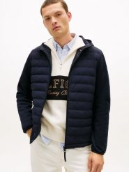 Tommy Hilfiger Bluza Mężczyźni Sztuczne włókno niebieski, L. Niebieskie bluzy z kapturem Tommy Hilfiger, l, bez wzorów, z dresówki. Za 749.95 zł.