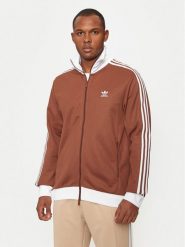 Adidas Bluza adicolor Classics Beckenbauer IY9879 Brązowy Slim Fit. Brązowe bluzy Adidas, m, bez wzorów, z bawełny, bez kaptura. Za 219.99 zł.