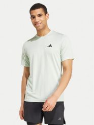 Adidas Koszulka techniczna Train Essentials IW3355 Zielony Regular Fit. Zielone t-shirty sportowe Adidas, bez wzorów, z syntetyku, bez ramiączek, na fitness i siłownię. Za 59.99 zł.