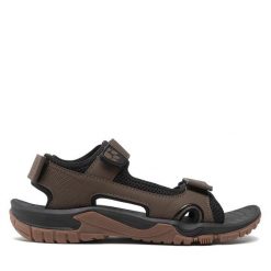 Sandały Jack Wolfskin. Brązowe sandały Jack Wolfskin, bez zapięcia. Za 239.99 zł.
