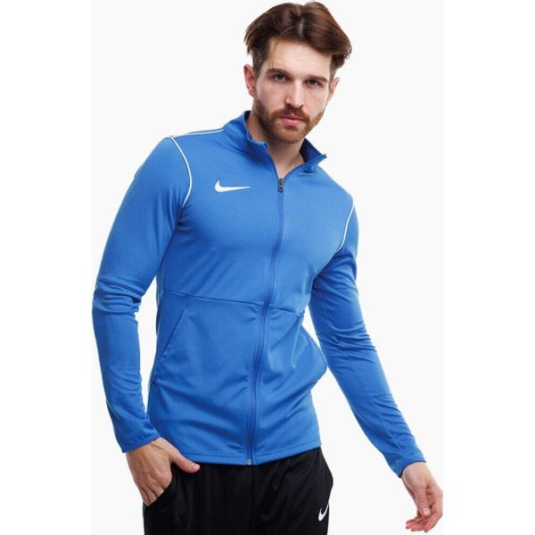 Bluza sportowa męska Nike Dry Park 20 TRK JKT K. Niebieskie bluzy bez kaptura Nike, m, bez wzorów, bez kaptura. Za 96.00 zł.