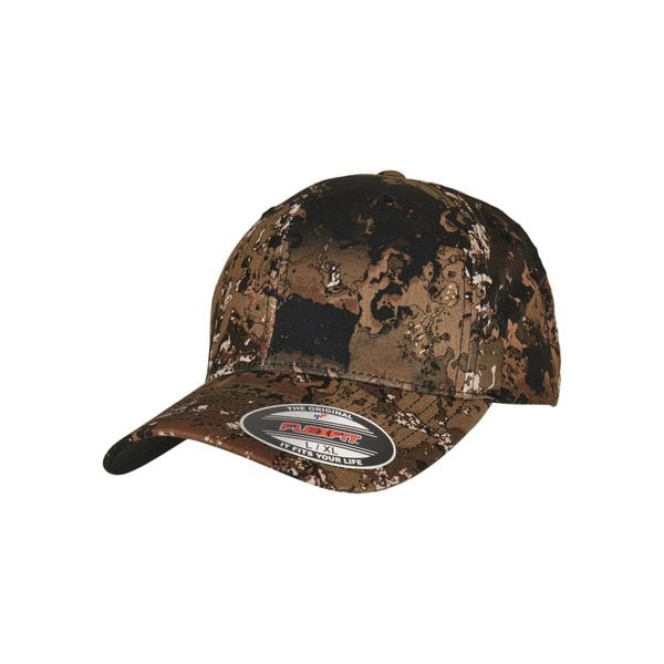 Czapka Flexfit Veil Camo™. Brązowe czapki z daszkiem FLEXFIT, bez wzorów, z poliesteru. Za 84.65 zł.
