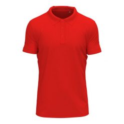 Męska Koszulka Polo Clive. Czerwone koszulki polo Stedman, l, bez wzorów, bez kołnierzyka, bez ramiączek. Za 103.99 zł.