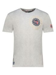 Geographical Norway Koszulka "Jeganto" w kolorze szarym rozmiar: M. Szare bezrękawniki Geographical Norway, m, bez wzorów, z bawełny, bez kołnierzyka, bez ramiączek. Za 61.46 zł.