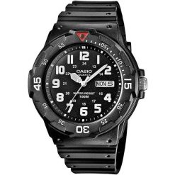 Zegarek Męski Casio MRW-200H-1BVEG. Czarne zegarki Casio. Za 189.70 zł.