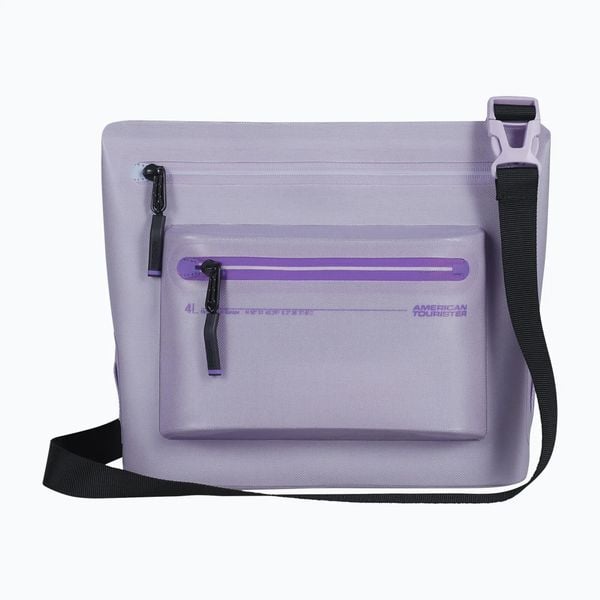Saszetka American Tourister Colourdry M. Fioletowe torby na ramię American Tourister, bez wzorów, z nylonu, bez dodatków. Za 159.99 zł.