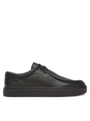 Calvin Klein Półbuty Hybrid Apron Lace Up Lth HM0HM01893 Czarny. Czarne eleganckie półbuty CALVIN KLEIN, bez wzorów, ze skóry, bez obcasa, bez zapięcia. Za 699.99 zł.