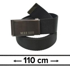 Pasek Materiałowy, Czarny 110 cm, Militarny Solidny, Klamra Zamykana Manualnie -Pako Jeans. Czarne paski Pako Jeans, bez wzorów, z jeansu, klasyczne. Za 45.00 zł.