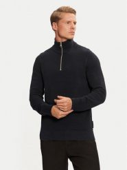 Marc O'Polo Sweter 428 5025 60308 Granatowy Regular Fit. Niebieskie swetry rozpinane Marc O'Polo, m, bez wzorów, z bawełny, bez kołnierzyka, bez ramiączek. Za 329.99 zł.