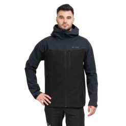 Kurtka wspinaczkowa męska Rom Hoody. Czarne kurtki Marmot, l, bez wzorów, z gore-texu, z kapturem. Za 1,199.99 zł.