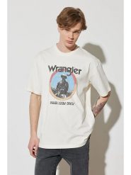 Wrangler Koszulka w kolorze kremowym rozmiar: XL. Brązowe bezrękawniki Wrangler, xl, bez wzorów, z bawełny, bez kołnierzyka, bez ramiączek. Za 83.62 zł.