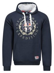 Geographical Norway Bluza "Giger" w kolorze granatowym rozmiar: XL. Niebieskie bluzy z kapturem Geographical Norway, xl, bez wzorów, z bawełny, z kapturem. Za 143.45 zł.