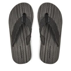 Japonki Skechers. Czarne japonki Skechers, bez wzorów. Za 109.99 zł.