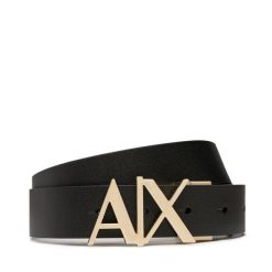 Pasek Męski Armani Exchange. Czarne paski Armani Exchange, bez wzorów. Za 209.99 zł.